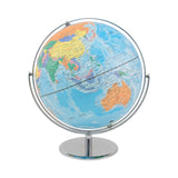 Advantus 12-Inch Globe with Blue Oceans, Silver-Toned Metal Desktop Base, Full-Meridian (AVT30502) Each