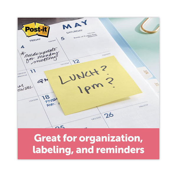 Post-it® Notes Original Pads Assorted Value Pack, 3 x 3, (8) Canary Yellow, (6) Poptimistic Collection Colors, 100 Sheets/Pad, 14 Pads/Pack (MMM65414YWM) Each