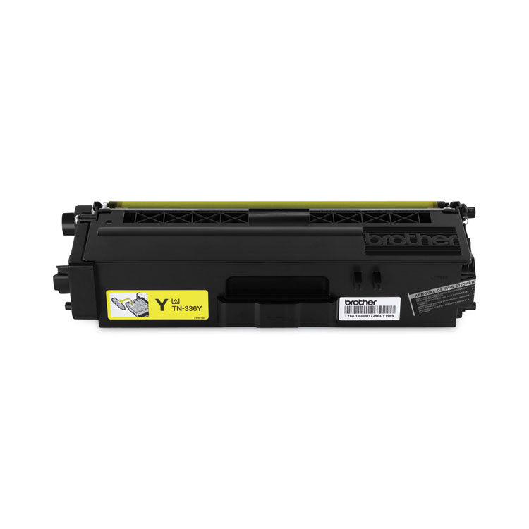 Brother TN336Y High-Yield Toner, 3,500 Page-Yield, Yellow (BRTTN336Y)