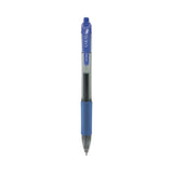 Zebra® Sarasa Dry Gel X20 Gel Pen, Retractable, Medium 0.7 mm, Blue Ink, Clear/Blue Barrel, 36/Pack (ZEB46236) Each