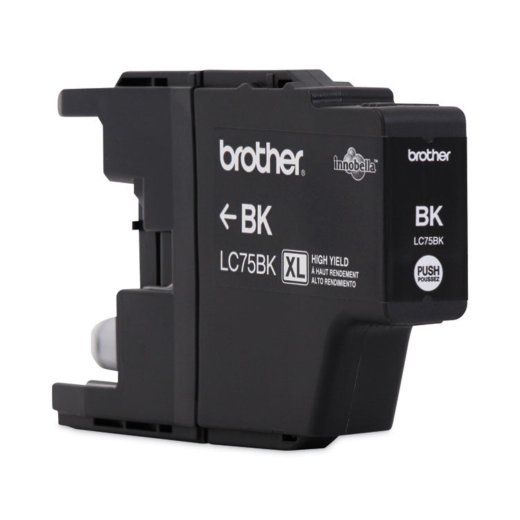 Brother LC752PKS Innobella High-Yield Ink, 600 Page-Yield, Black, 2/Pack (BRTLC752PKS) Pack of 2