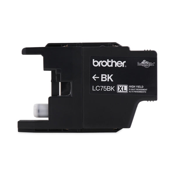 Brother LC75BK Innobella High-Yield Ink, 600 Page-Yield, Black (BRTLC75BK)