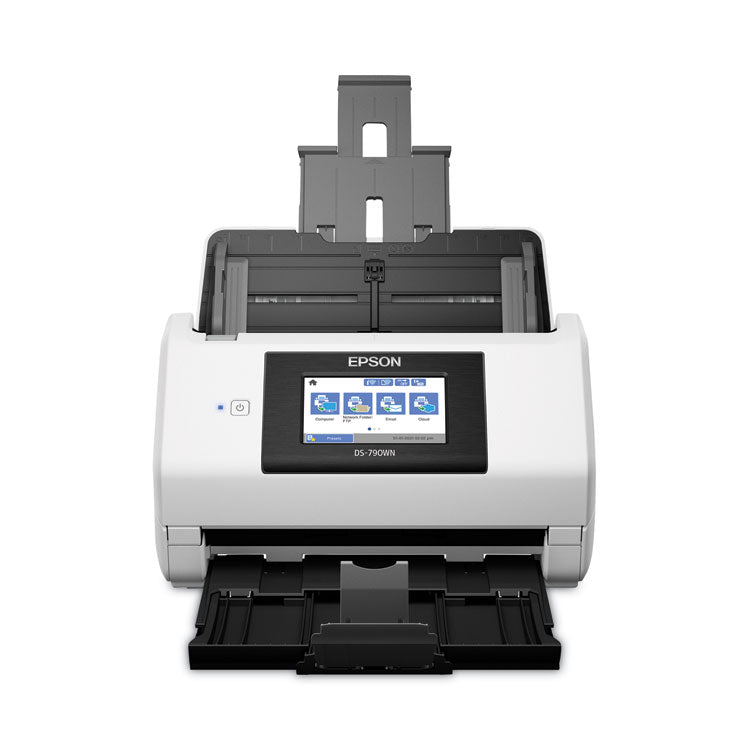 Epson® DS-790WN Wireless Network Color Document Scanner, 600 dpi Optical Resolution, 100-Sheet Duplex Auto Document Feeder (EPSB11B265201)