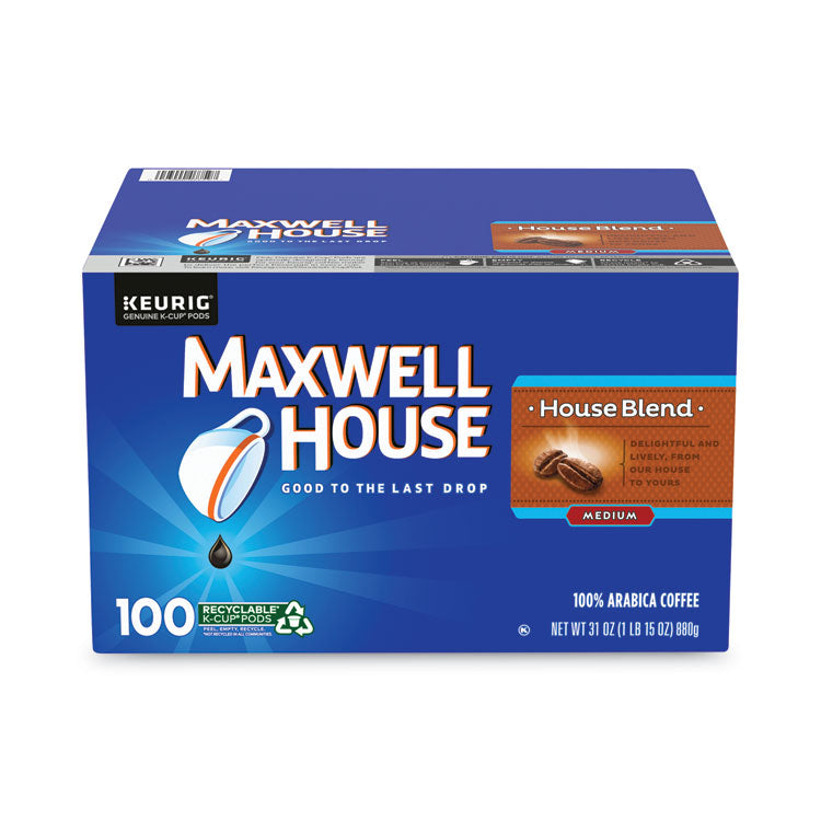 Maxwell House® House Blend Coffee K-Cups, 100/Carton, Ships in 1-3 Business Days (GRR22000683)