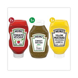 Heinz Ketchup, Mustard and Relish Picnic Pack, 2 Ketchup, Mustard, Relish, 4 Bottles/Carton, Ships in 1-3 Business Days (GRR22000444) Each