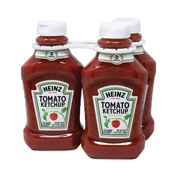 Heinz Tomato Ketchup Squeeze Bottle, 44 oz Bottle, 3/Pack, Ships in 1-3 Business Days (GRR22000499) Each