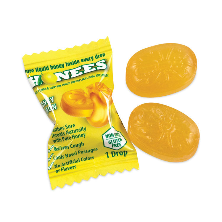 HONEES® Cough Drops, Honey-Lemon, 20 per Bag, 6 Bags/Pack, Ships in 1-3 Business Days (GRR29300005) Each