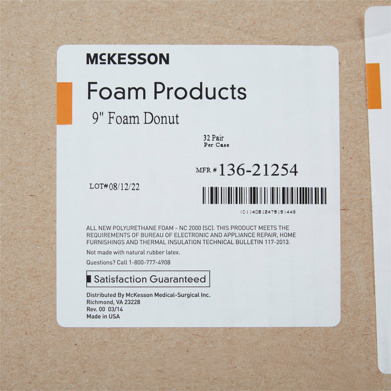McKesson Head Positioner Donut 9 Inch Diameter Foam Freestanding (929203_EA) 1/EA