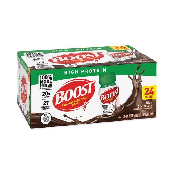 Boost® High Protein Complete Nutritional Drink, 8 oz Bottle, 24/Carton, Ships in 1-3 Business Days (GRR22000608)