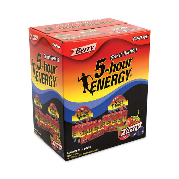 5-hour ENERGY® Energy Drink, Berry, 1.93 oz Bottle, 24/Carton, Ships in 1-3 Business Days (GRR22000630)