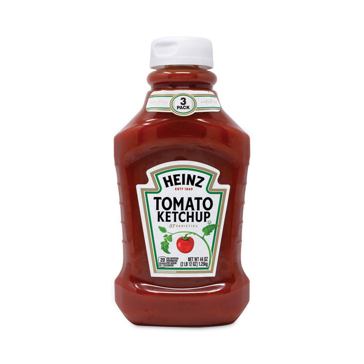 Heinz Tomato Ketchup Squeeze Bottle, 44 oz Bottle, 3/Pack, Ships in 1-3 Business Days (GRR22000499)