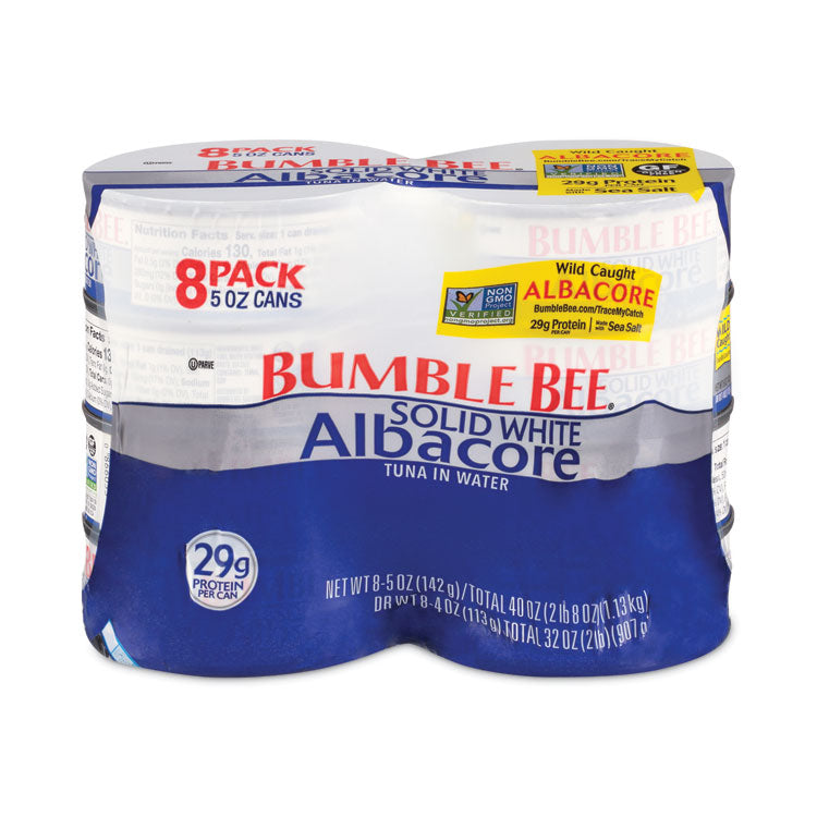 Bumble Bee® Solid White Albacore Tuna in Water, 5 oz Can, 8/Pack, Ships in 1-3 Business Days (GRR22000701) Each