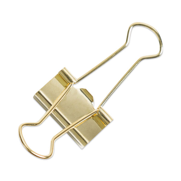 U Brands Binder Clips, Small, Gold, 72/Pack (UBR3595U0624)