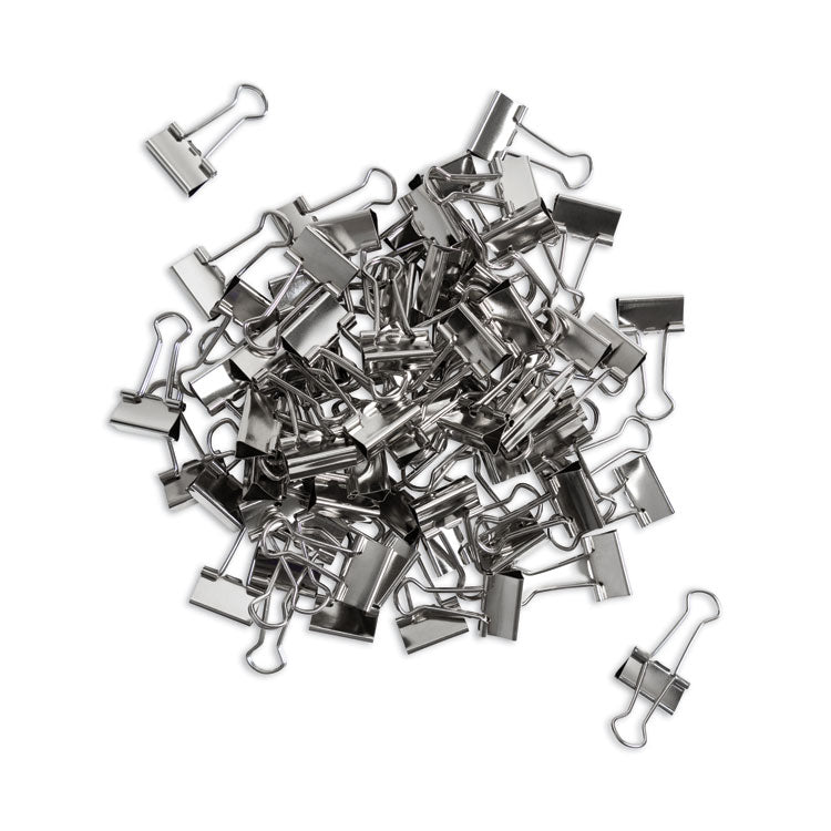 U Brands Binder Clips, Small, Silver, 72/Pack (UBR3602U0624) Pack of 72