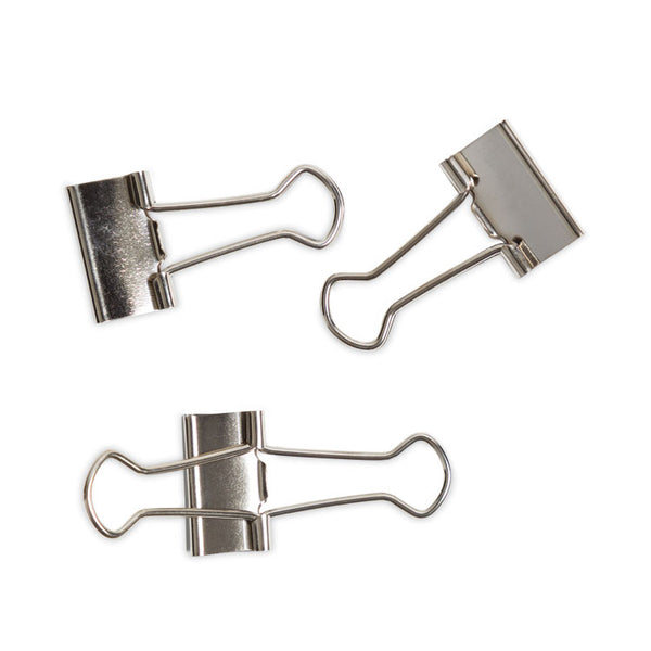 U Brands Binder Clips, Small, Silver, 72/Pack (UBR3602U0624)