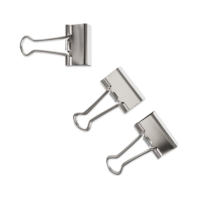 U Brands Binder Clips, Medium, Silver, 72/Pack (UBR3604U0624) Pack of 72