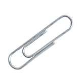U Brands Paper Clips, Medium, Vinyl-Coated, Silver, 200 Clips/Box, 5 Boxes/Pack (UBR3684U0624) Pack of 1000