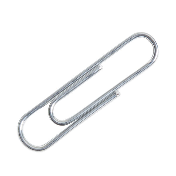U Brands Paper Clips, Medium, Vinyl-Coated, Silver, 200 Clips/Box, 5 Boxes/Pack (UBR3684U0624) Pack of 1000