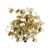 U Brands Binder Clips, Medium, Gold, 72/Pack (UBR3600U0624) Pack of 72