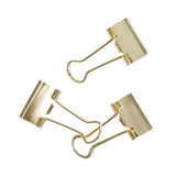 U Brands Binder Clips, Small, Gold, 72/Pack (UBR3595U0624) Pack of 72