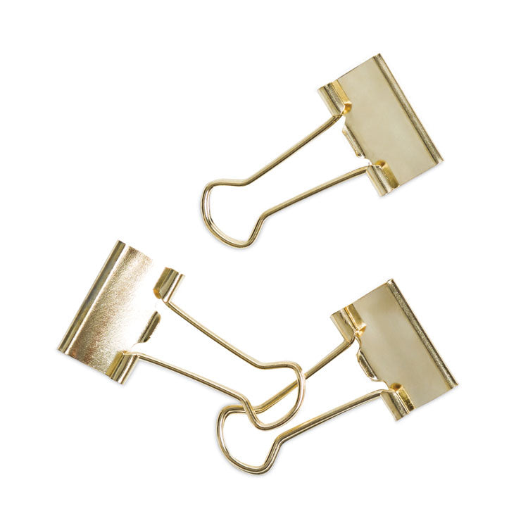U Brands Binder Clips, Small, Gold, 72/Pack (UBR3595U0624) Pack of 72