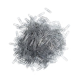 U Brands Paper Clips, Medium, Vinyl-Coated, Silver, 200 Clips/Box, 5 Boxes/Pack (UBR3684U0624) Pack of 1000