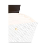 U Brands Expanding File Box, 5.25" Expansion, 19 Sections, Twist-Lock Latch Closure, 2/5-Cut Tabs, Letter Size, White/Black/Gold (UBR2201U0206) Each