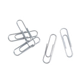 U Brands Paper Clips, Medium, Vinyl-Coated, Silver, 200 Clips/Box, 5 Boxes/Pack (UBR3684U0624) Pack of 1000