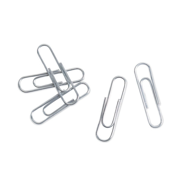 U Brands Paper Clips, Medium, Vinyl-Coated, Silver, 200 Clips/Box, 5 Boxes/Pack (UBR3684U0624) Pack of 1000