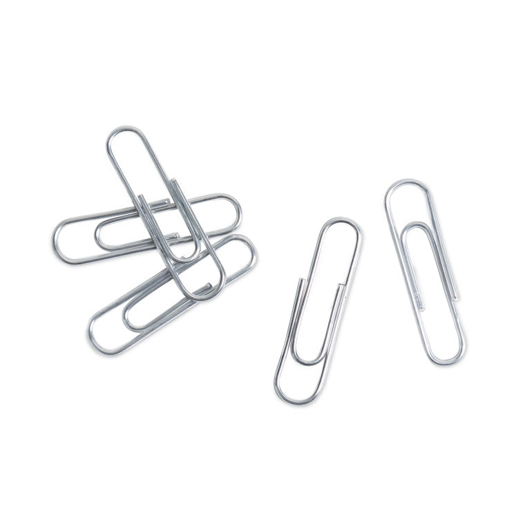 U Brands Paper Clips, Medium, Vinyl-Coated, Silver, 200 Clips/Box, 5 Boxes/Pack (UBR3684U0624) Pack of 1000