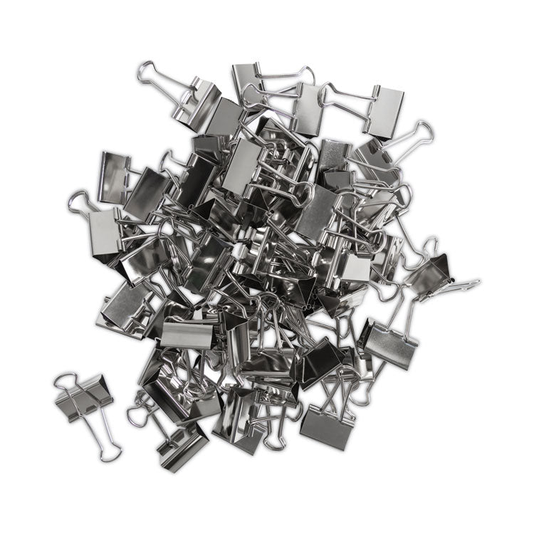 U Brands Binder Clips, Medium, Silver, 72/Pack (UBR3604U0624) Pack of 72