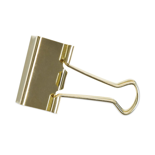 U Brands Binder Clips, Medium, Gold, 72/Pack (UBR3600U0624)