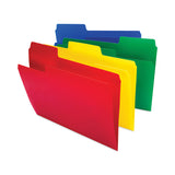 Smead™ SuperTab Top Tab File Folders, 1/3-Cut Tabs: Assorted, Letter Size, 0.75" Expansion, Polypropylene, 12/Pack (SMD10516)