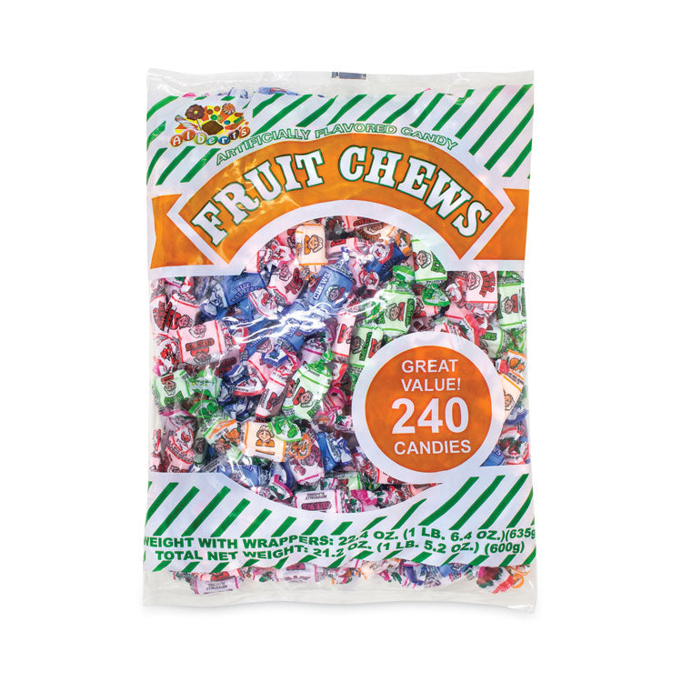 Albert's® Assorted Fruit Chews, 1.5 lb Bag, Approx. 240 Pieces, Ships in 1-3 Business Days (GRR20901227) Each