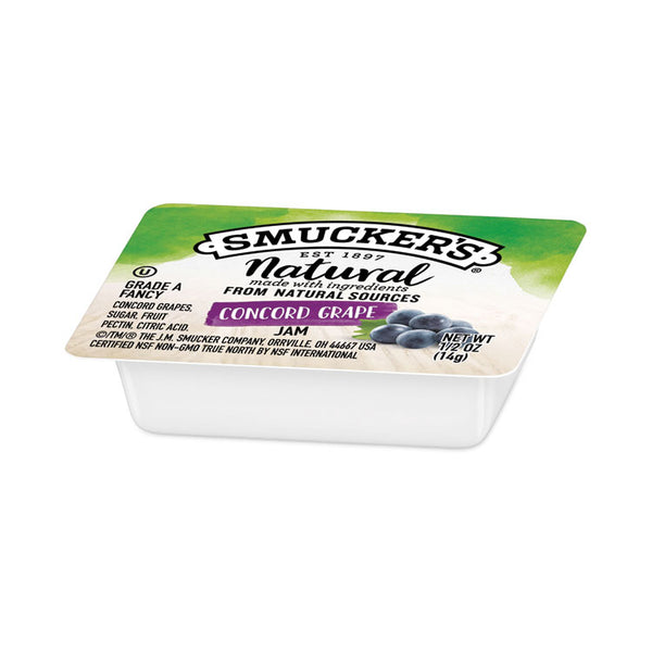 Smucker's® Smuckers 1/2 Ounce Natural Jam, 0.5 oz Container, Concord Grape, 200/Carton (SMU8202)