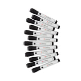 U Brands U-Defense Antimicrobial Dry-Erase Markers, Broad Chisel Tip, Black, 12/Pack (UBR3284U0012) Pack of 12
