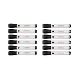 U Brands U-Defense Antimicrobial Dry-Erase Markers, Broad Chisel Tip, Black, 12/Pack (UBR3284U0012) Pack of 12