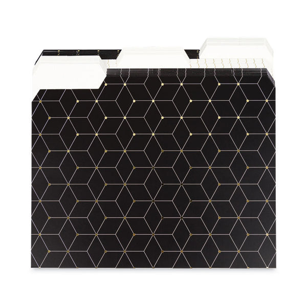 U Brands Fashion File Folders, 1/3-Cut Tabs: Assorted, Letter Size, Assorted Colors, 24/Box (UBR4150U0112) Each