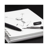 U Brands Cambria Soft Touch Mechanical Pencil, 0.7 mm, HB (#2), Black Lead, Black Barrel, 12/Pack (UBR5008U0124) Each
