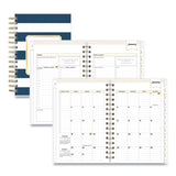 Blue Sky® Day Designer Navy Stripe Daily/Monthly Planner, Horizontal Stripe Artwork, 8 x 5, Navy/White Cover, 12-Month (Jan-Dec): 2026 (BLS103623) Each