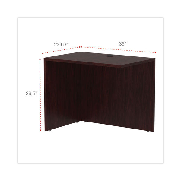 Alera® Alera Valencia Series Reversible Return/Bridge Shell, 35w x 23.63d x 29.5h, Mahogany (ALEVA353624MY)