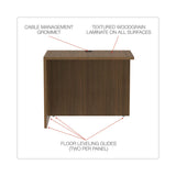 Alera® Alera Valencia Series Reversible Return/Bridge Shell, 35w x 23.63d x 29.5h, Modern Walnut (ALEVA353624WA) Each