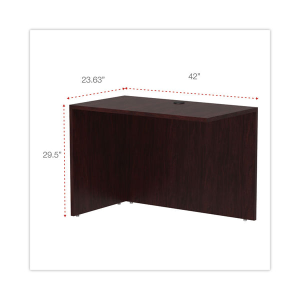 Alera® Alera Valencia Series Reversible Return/Bridge Shell, 42w x 23.63d x 29.5h. Mahogany (ALEVA354224MY)