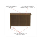 Alera® Alera Valencia Series Reversible Return/Bridge Shell, 42w x 23.63d x 29.5h, Modern Walnut (ALEVA354224WA) Each