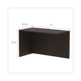 Alera® Alera Valencia Series Reversible Return/Bridge Shell, 47.25w x 23.63d x 29.5h, Espresso (ALEVA354824ES)