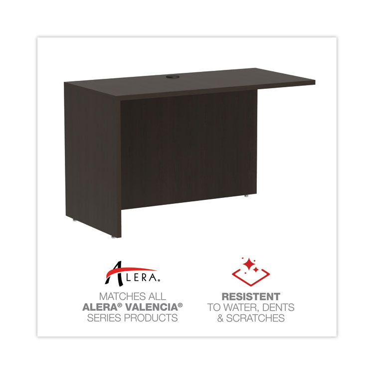 Alera® Alera Valencia Series Reversible Return/Bridge Shell, 47.25w x 23.63d x 29.5h, Espresso (ALEVA354824ES)