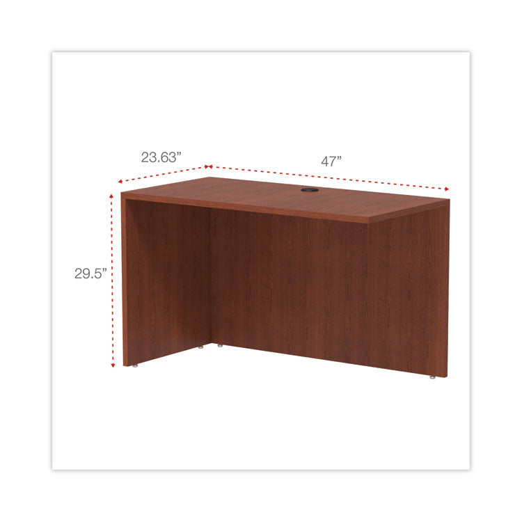 Alera® Alera Valencia Series Reversible Return/Bridge Shell, 47.25w x 23.63d x 29.5h, Cherry (ALEVA354824MC)