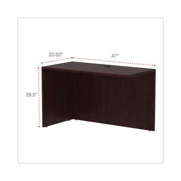 Alera® Alera Valencia Series Reversible Return/Bridge Shell, 47.25w x 23.63d x 29.5h, Mahogany (ALEVA354824MY)