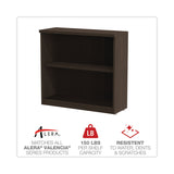 Alera® Alera Valencia Series Bookcase, Two-Shelf, 31.75w x 14d x 29.5h, Espresso (ALEVA633032ES)