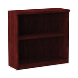 Alera® Alera Valencia Series Bookcase, Two-Shelf, 31.75w x 14d x 29.5h, Mahogany (ALEVA633032MY)